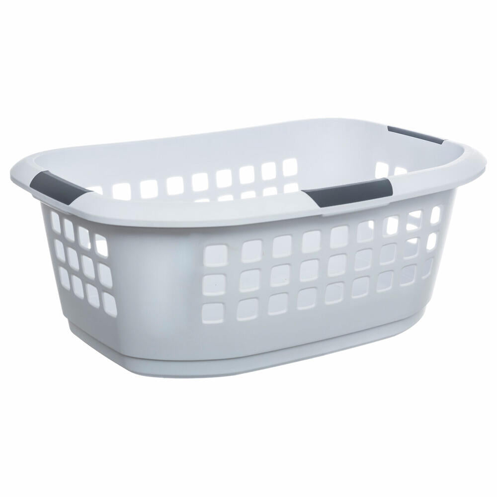 5five Simply Smart Laundry Basket Hugger, PP plastic, white, 51 liters, 157361
