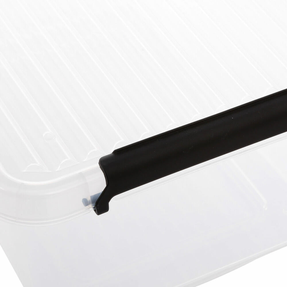 5five Simply Smart Aufbewahrungsbox Clip N Box, Kiste, PP-Kunststoff, Transparent, 12.5 Liter, 138838