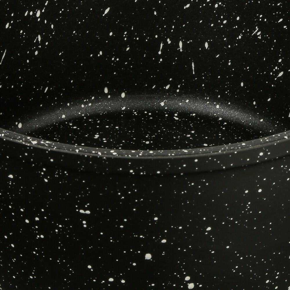 5five Simply Smart Caractere casserole with lid, cooking pot, aluminum, plastic, glass, black, 28 cm, 111009