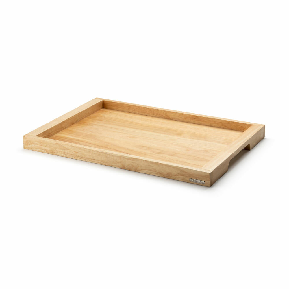 Continenta tray, serving tray, rubberwood, 59 x 40 x 4.3 cm, 3403