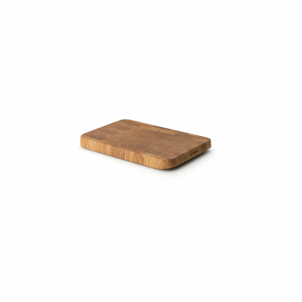 Continenta cutting board, serving board, kitchen board, wooden board, oak end grain, 27 x 18 cm, 4180