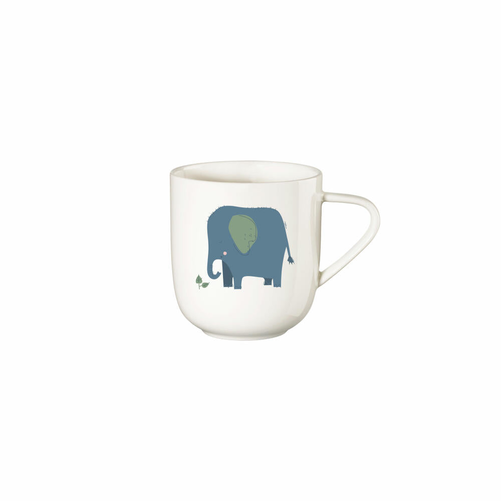 ASA Selection Kids Handle Mug Emma Elephant, Cup, Mug, Children, Fine Bone China, 250 ml, 38090314