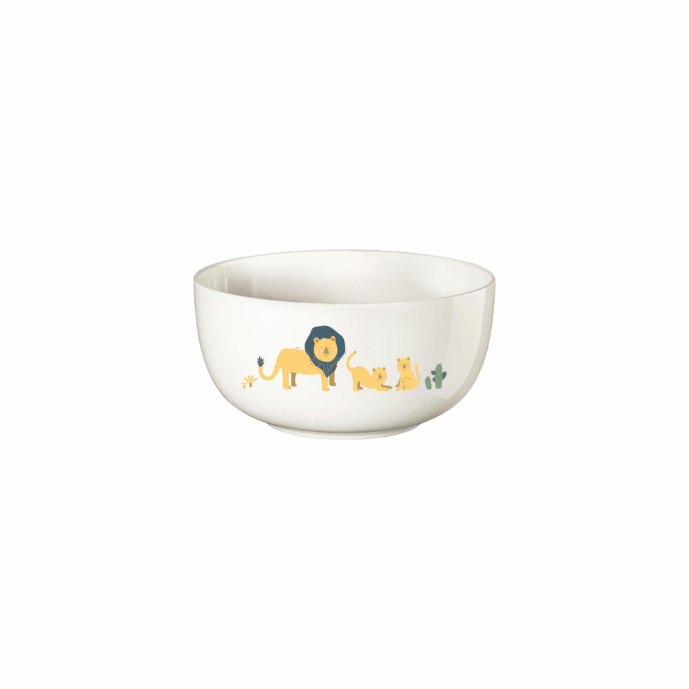 ASA Selection Kids Bowl Leo Lion, Cereal Bowl, Bowl, Children, Fine Bone China, Ø 13.5 cm, 38292314