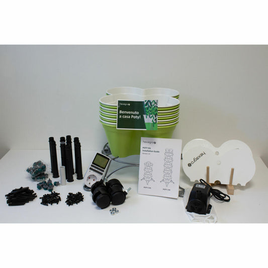 Hexagro Plant Pot Set Poty L, hydroponic garden set with irrigation system, PPL01