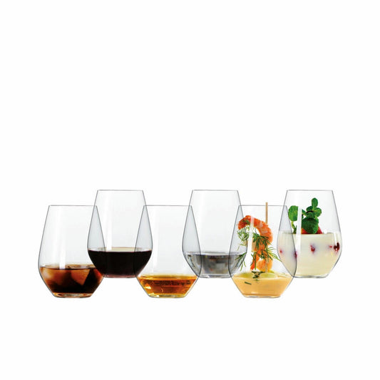 Spiegelau Authentis Casual Universalbecher, 6er Set, Tumbler, Cocktailglas, Trinkglas, Kristallglas, 460 ml, 4800291