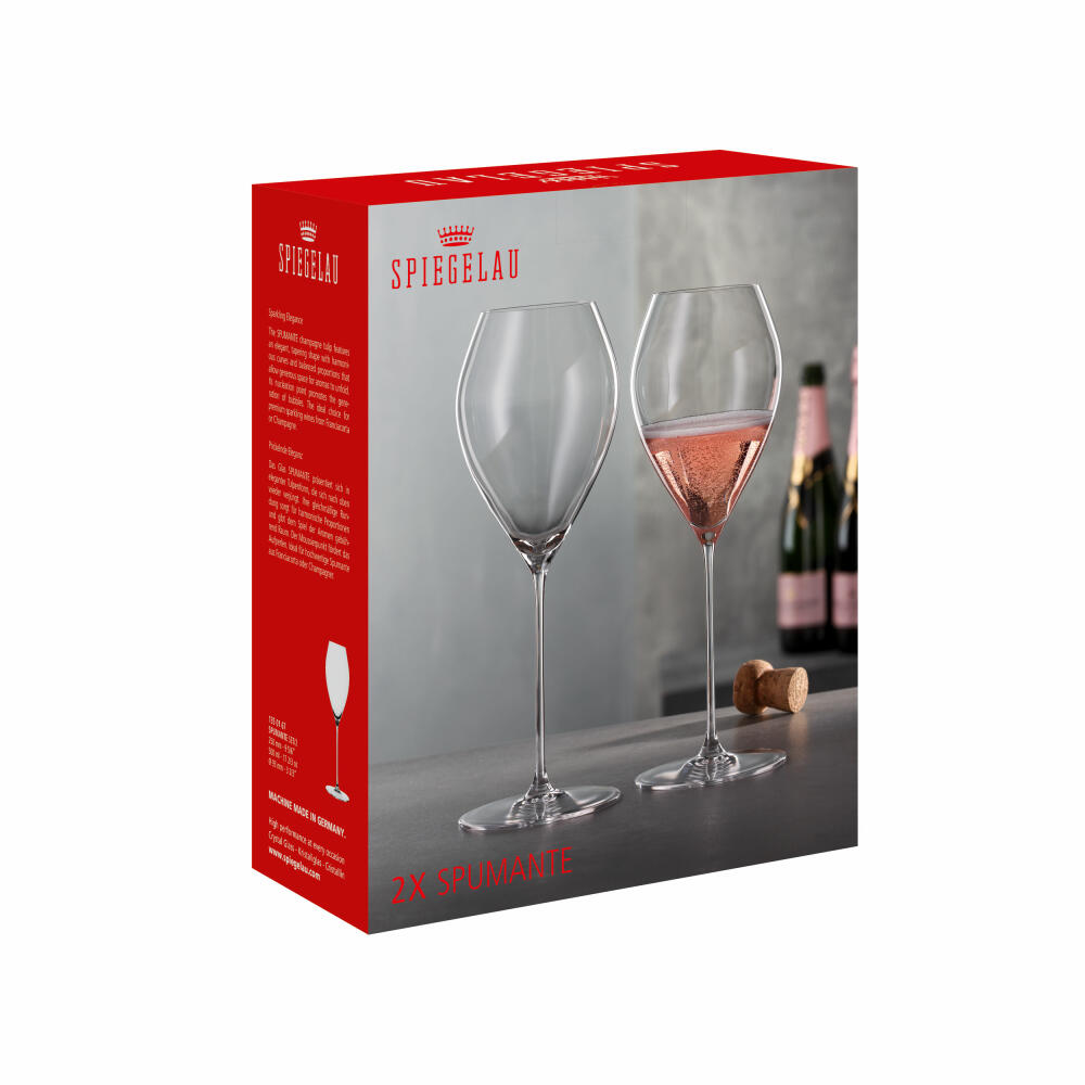 Spiegelau Special Glasses Spumanteglas, 2er Set, Champagnerglas, Champagner Glas, Kristallglas, 500 ml, 1350167