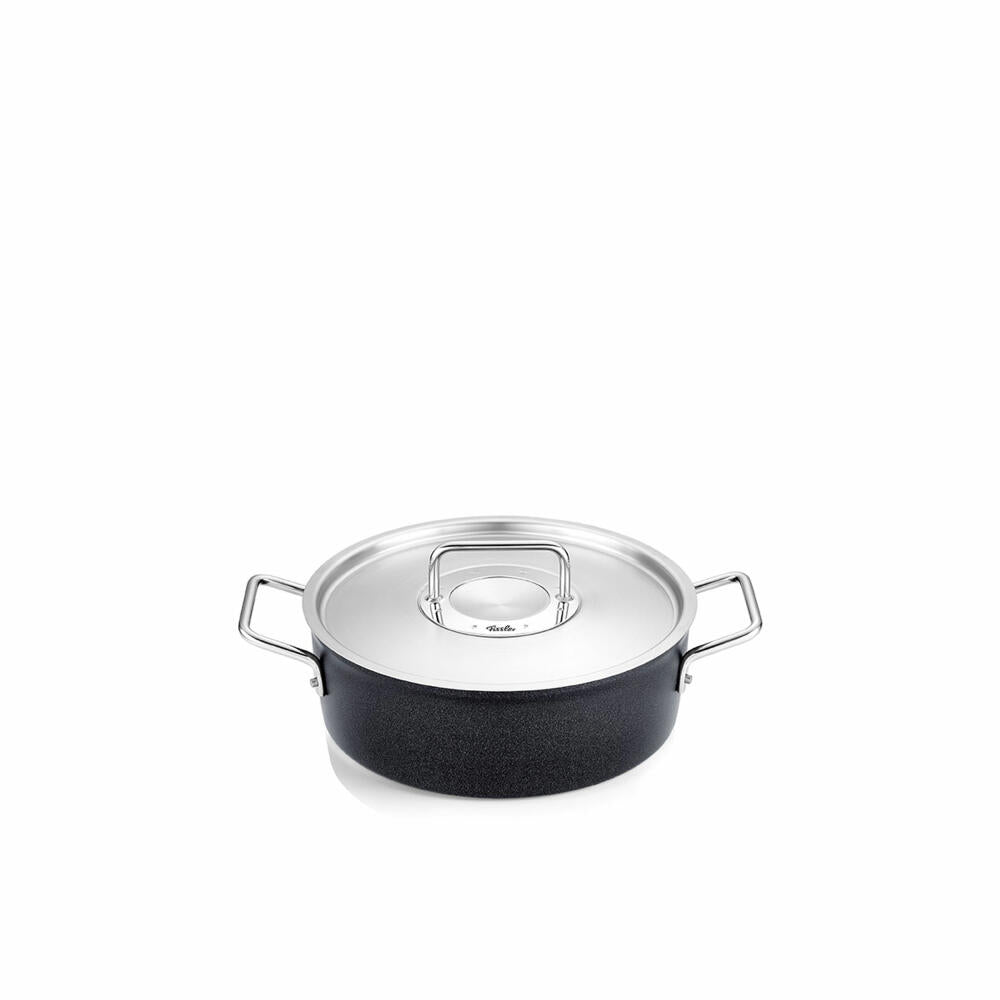 Fissler Bratentopf Adamant mit Metalldeckel, Aluminium, Anthrazit, 24 cm, 156-124-24-000