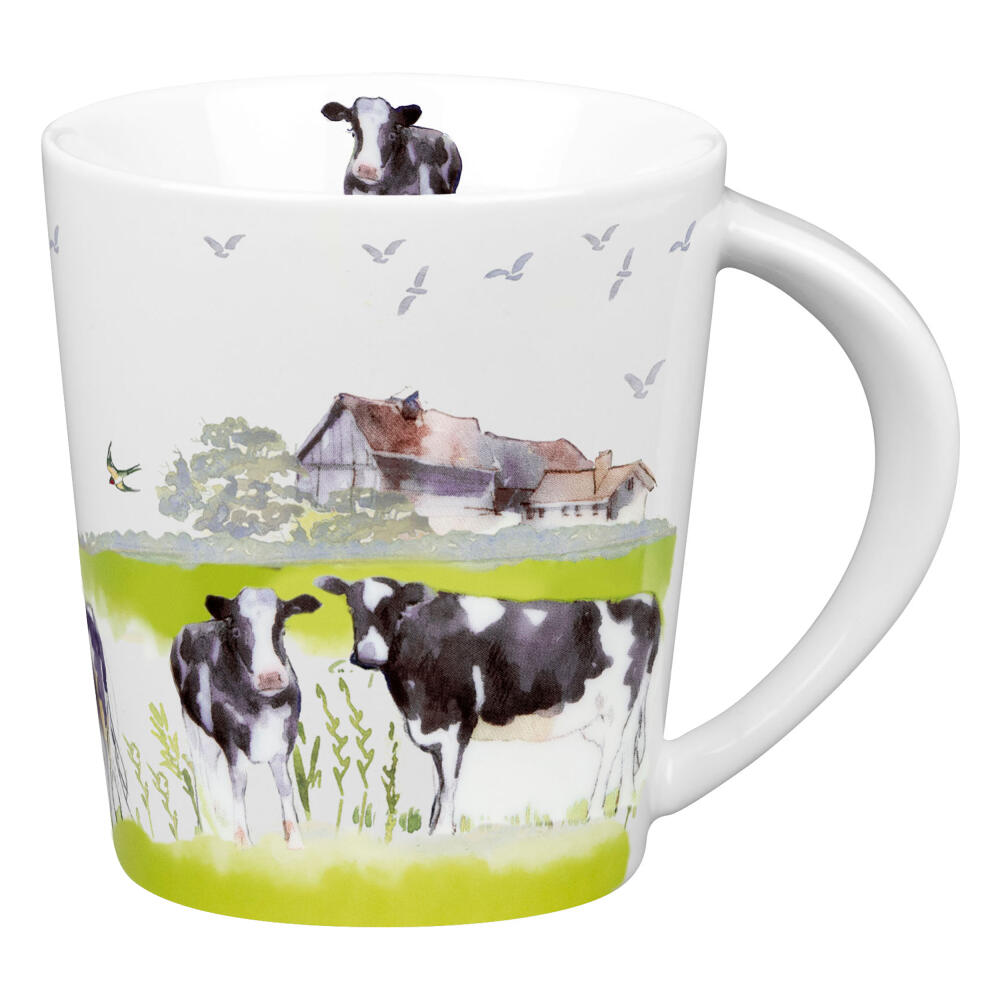 Könitz Becher Farm Animals - Cow, Tasse, Kaffeetasse, Porzellan, Bunt, 380 ml, 1111342697