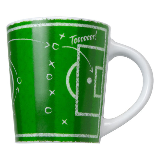 Könitz Becher Fußball - Taktik, Tasse, Kaffeetasse, Porzellan, Grün, 380 ml, 1111342838