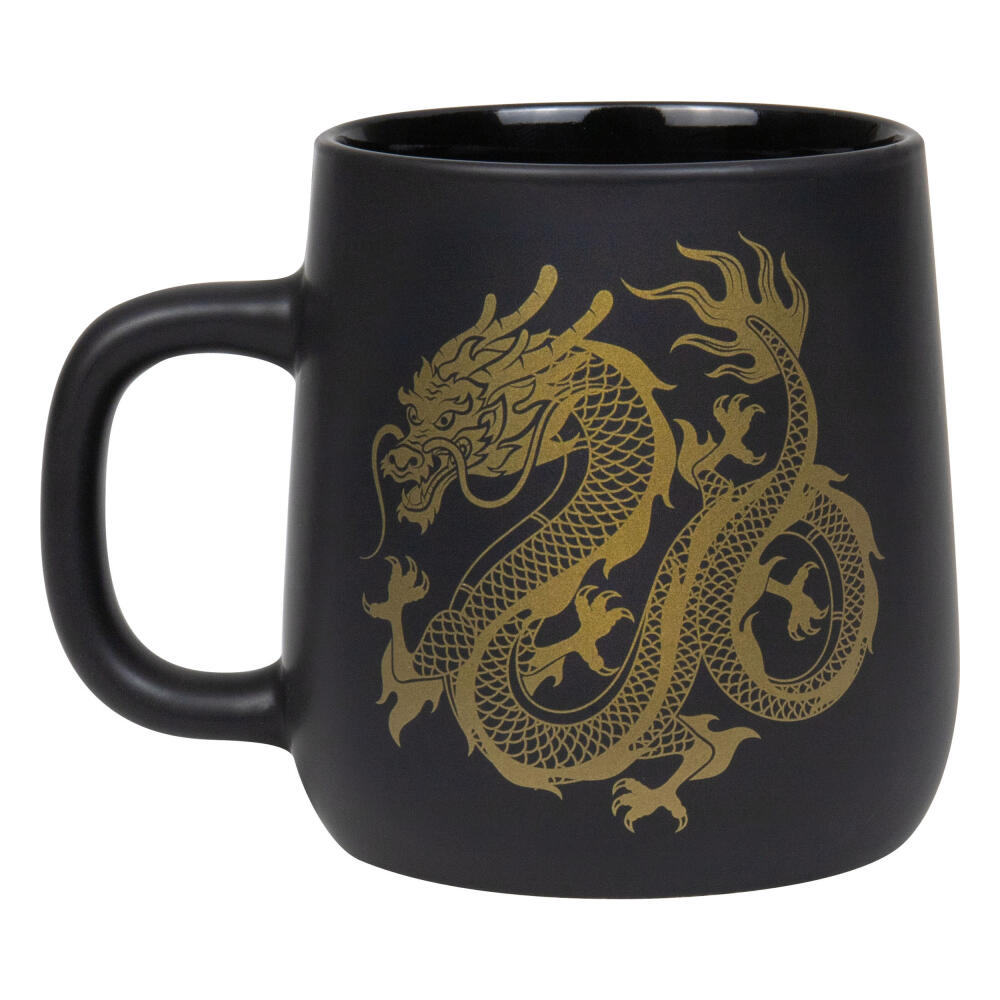 Könitz Becher Golden Dragon, Tasse, Kaffeetassen, New Bone, Schwarz, 395 ml, 1172392840