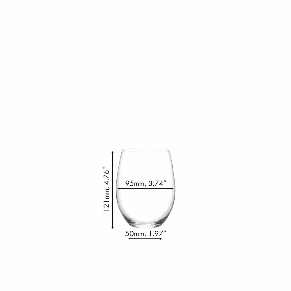Riedel red wine glass set of 6 O Cabernet Sauvignon, crystal glass, transparent, 650 ml, 7414/60