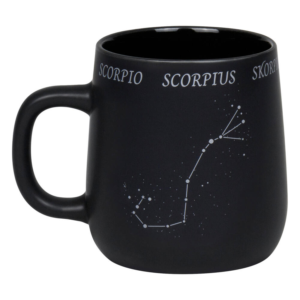 Könitz Mug Zodiac Sign Scorpio, Cup, Coffee Cups, New Bone, Black, 395 ml, 1172392880