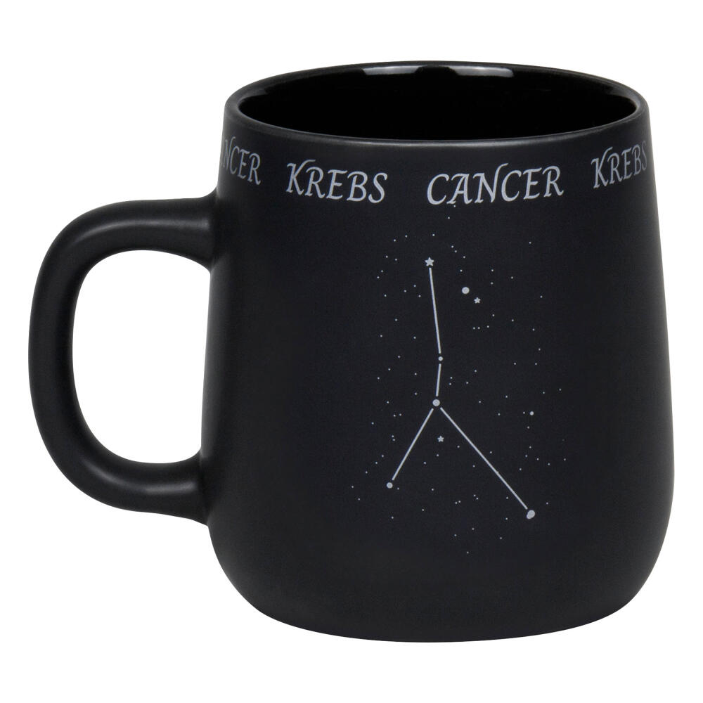 Könitz Mug Zodiac Sign Cancer, Cup, Coffee Cups, New Bone, Black, 395 ml, 1172392887
