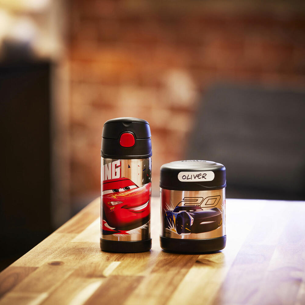 THERMOS kids Isolier-Trinkflasche FUNTAINER STRAW BOTTLE DISNEY Cars, Thermosflasche, Flasche, Edelstahl, 350 ml, 4113416035