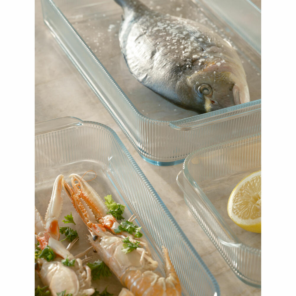 Stelton casserole dish Pilastro, borosilicate glass, clear, 40.8 x 24.4 cm, X-519