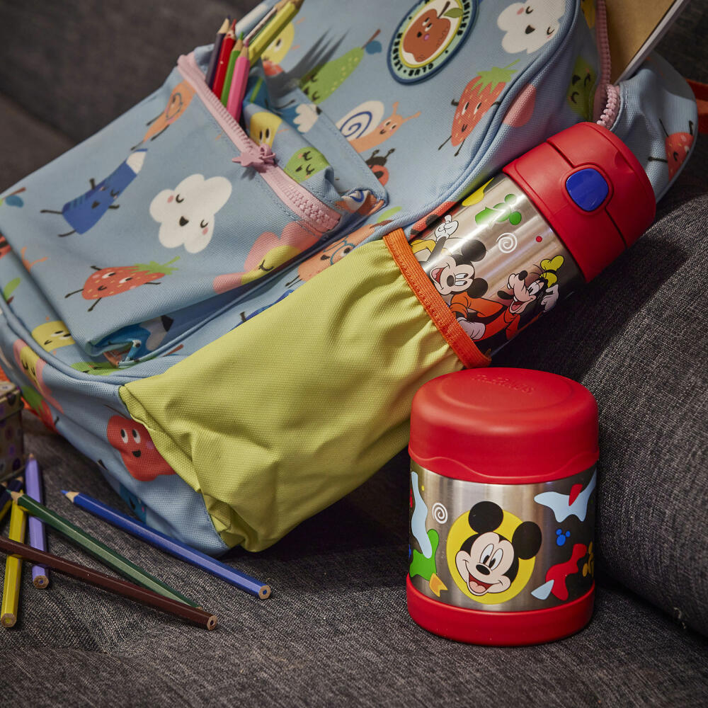 THERMOS kids Isolier-Trinkflasche FUNTAINER STRAW BOTTLE DISNEY Mickey, Thermosflasche, Flasche, Edelstahl, 350 ml, 4113411035