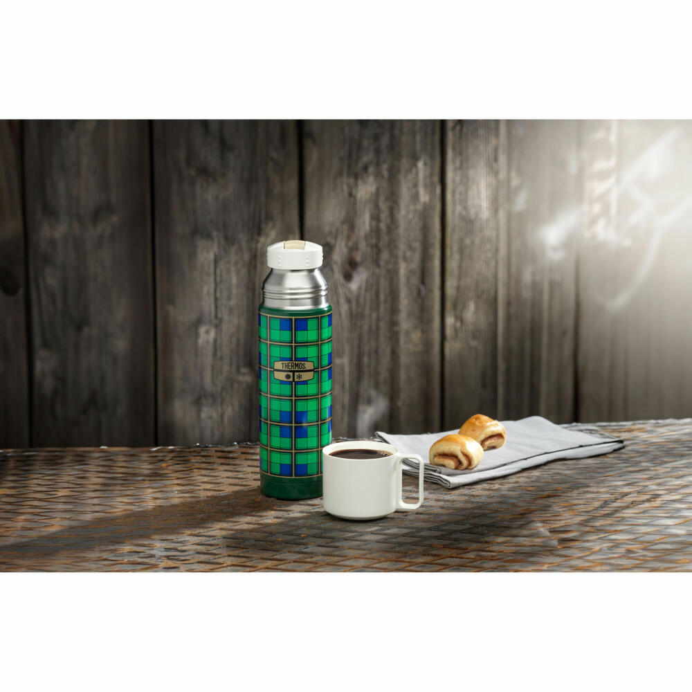 THERMOS Isolierflasche REVIVAL BEVERAGE BOTTLE, Thermosflasche, Isoflasche, Flasche, Edelstahl, Retro Green, 500 ml, 4130354050