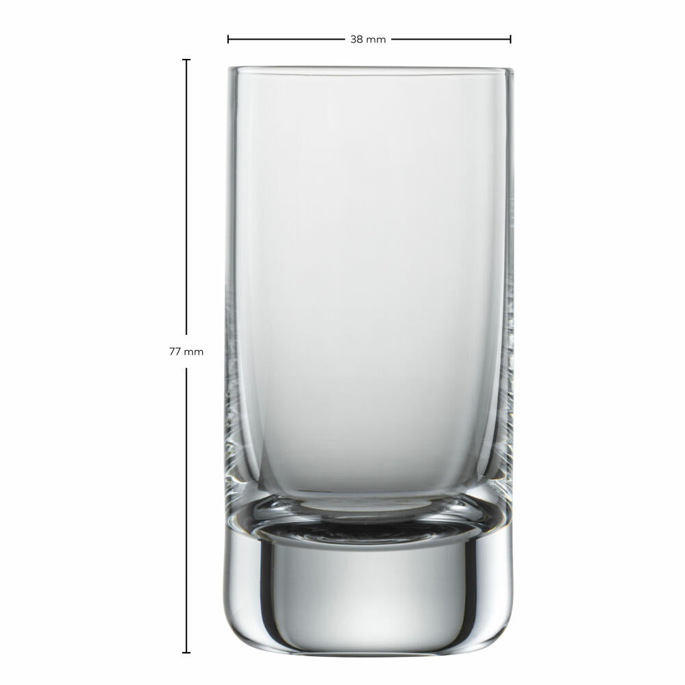 Schott Zwiesel Schnapsglas Simple 6er Set, Kristallglas, Transparent, 46 ml, 123662