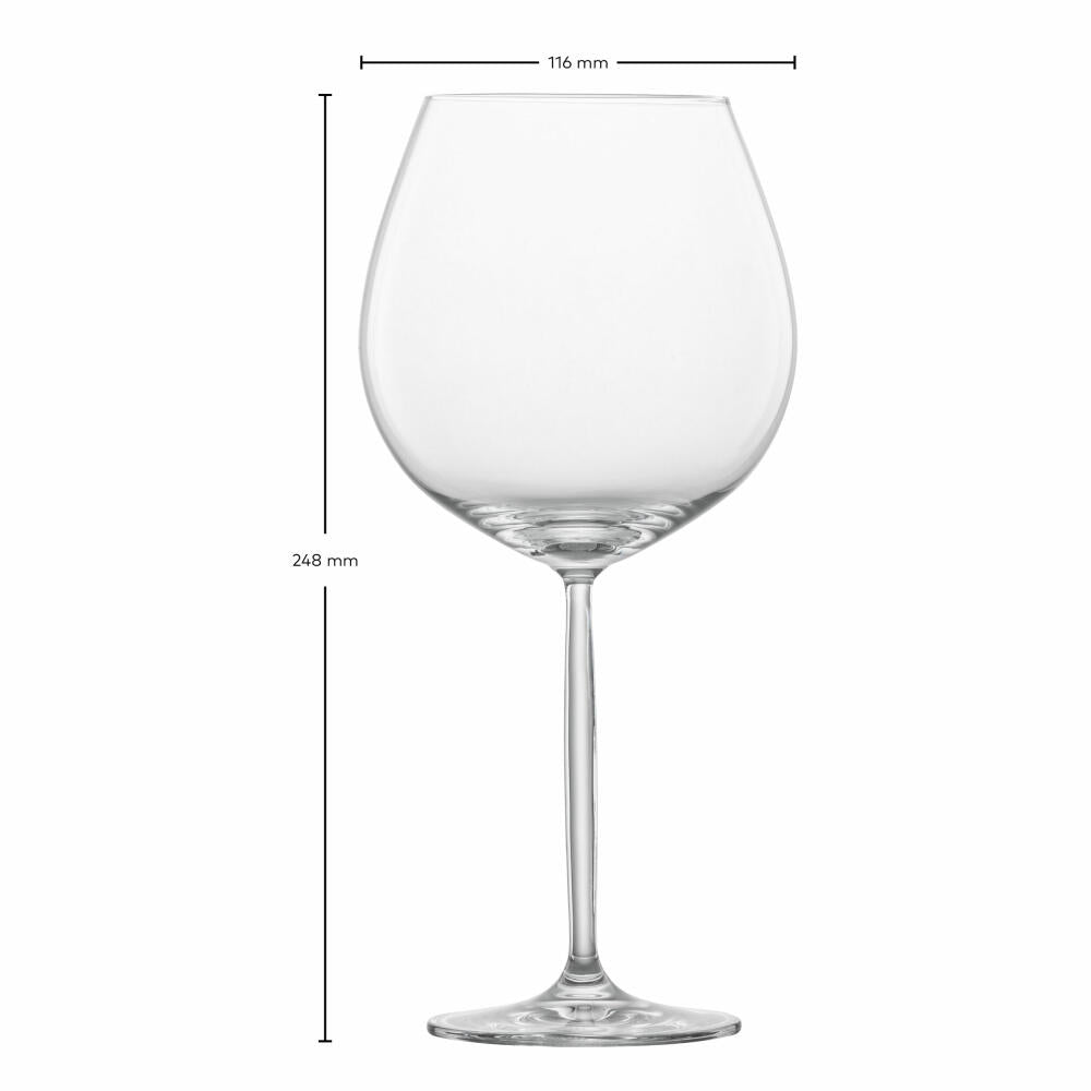 Schott Zwiesel Burgunderglas Muse 4er Set, Kristallglas, Transparent, 839 ml, 123670