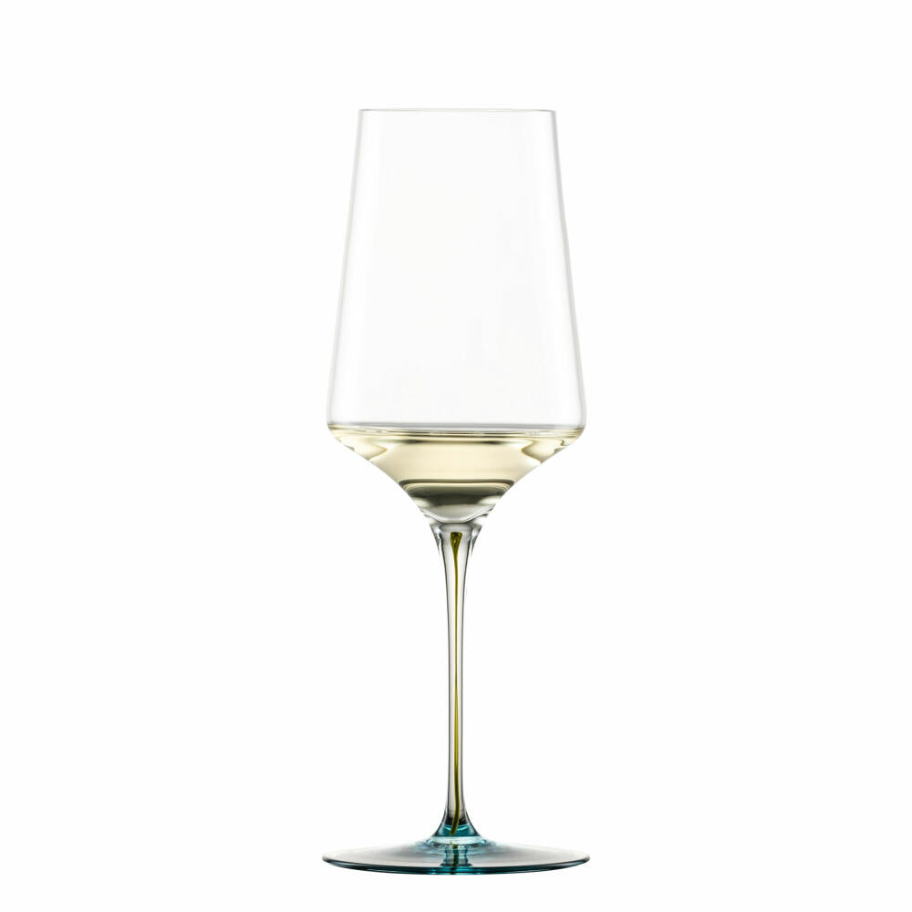 Zwiesel Glas Handmade white wine glass Ink, crystal glass, emerald green, 407 ml, 123412