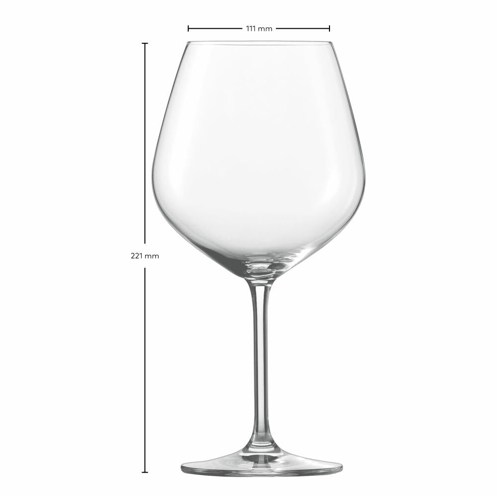 Schott Zwiesel Burgundy Goblet Forte Set of 4, Crystal Glass, Transparent, 732 ml, 123614