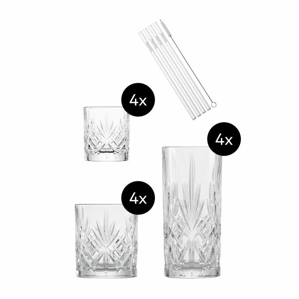 Schott Zwiesel Barset Show 17-piece, crystal glass, transparent, 124010