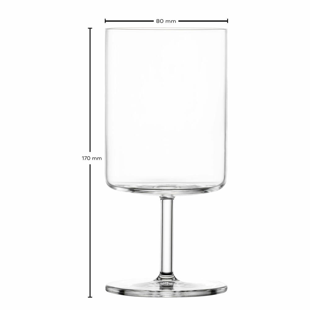 Schott Zwiesel water glass Modo set of 4, crystal glass, transparent, 179 ml, 119902