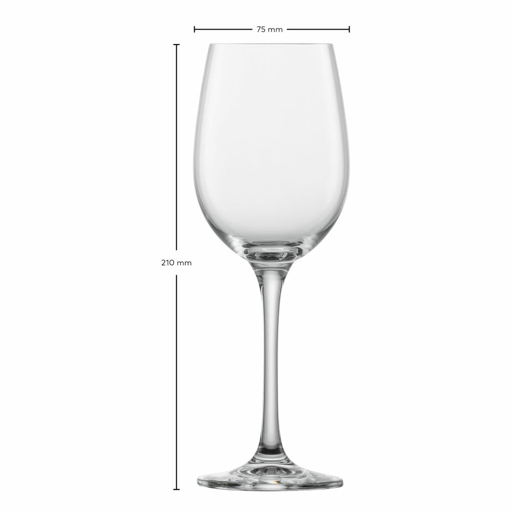 Schott Zwiesel Weißweinglas Classico 6er Set, Kristallglas, Transparent, 312 ml, 123656