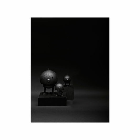 Hoptimist decorative figure Bumble S Black Stained Oak, wobbling figure, oak wood, black, 7.6 cm, 28998