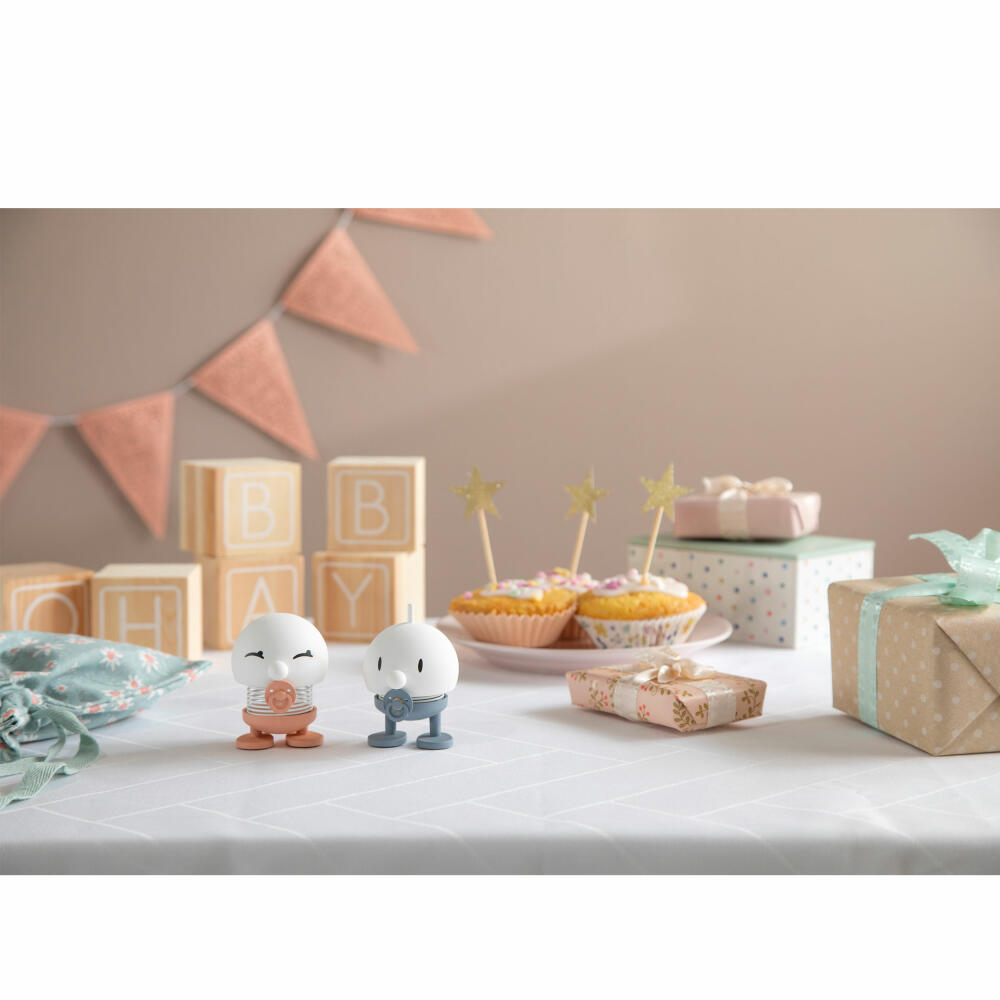 Hoptimist decorative figure Baby Bumble S, wobbly figure, ABS plastic, blue, 7.6 cm, 32246