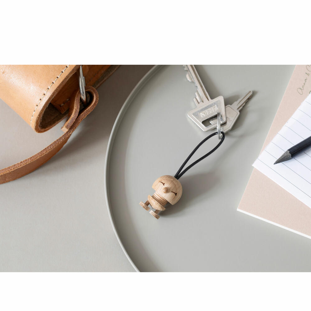 Hoptimist Keyring Bimble Raw Oak, Oak Wood, Brown, 3 cm, 30621