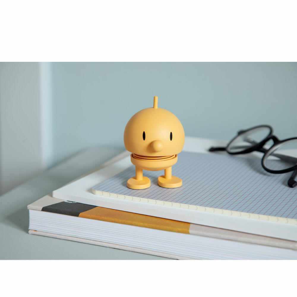Hoptimist decorative figure Soft Bumble S Mimosa, wobbling figure, ABS plastic, yellow, 7.6 cm, 32355