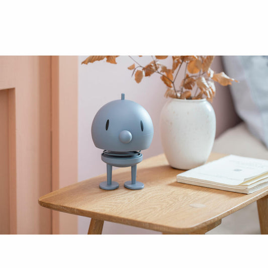 Hoptimist decorative figure Soft Bumble L Sky, wobbling figure, ABS plastic, steel, blue, 15 cm, 30530