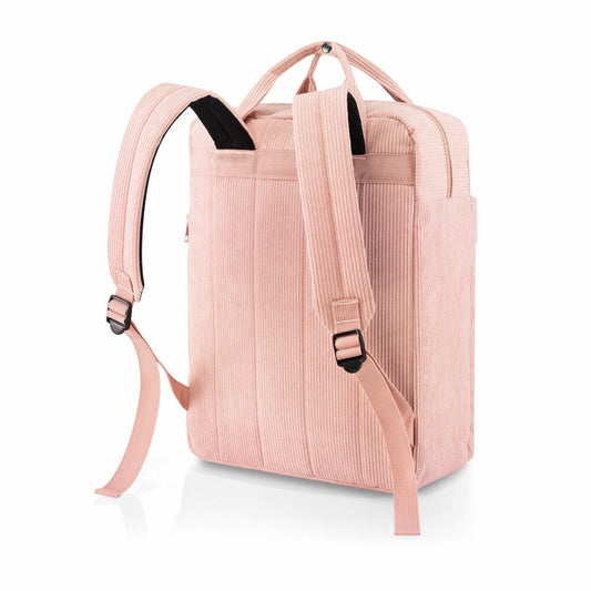reisenthel allday backpack M, travel bag, backpack, recycled PET, Cord Blush, 15 L, EJ3099