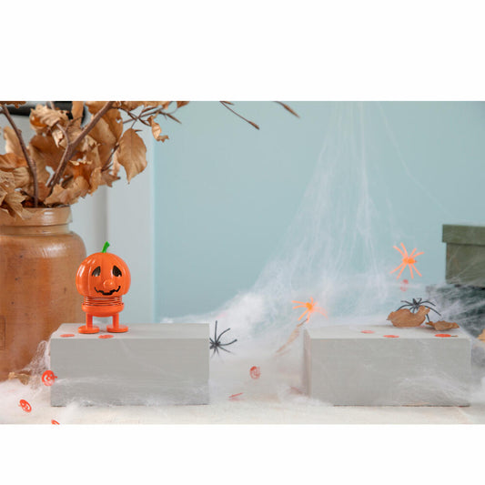 Hoptimist decorative figure Halloween Scary S, wobbling figure, ABS plastic, steel, orange, 7.2 cm, 33219