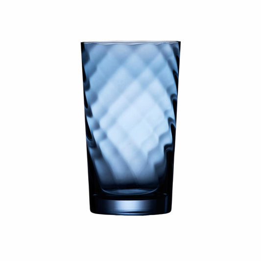Lyngby Glas Highball-Glas Vienna 4er Set, Longdrinkgläser, Glas, Blau, 450 ml, 31720