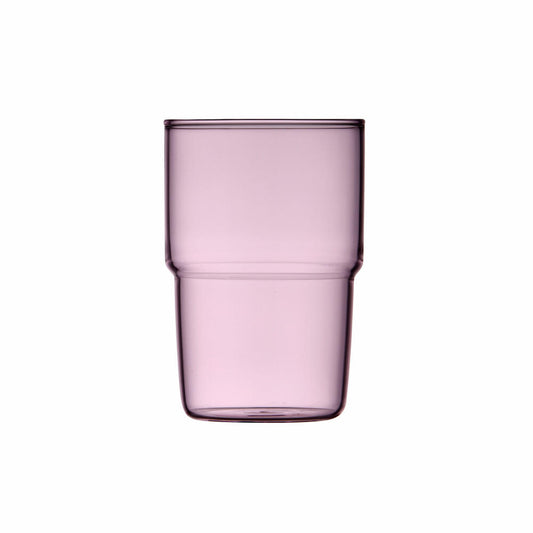 Lyngby Glas Trinkglas Torino 2er Set, Becher, Glas, Pink, 400 ml, 30199
