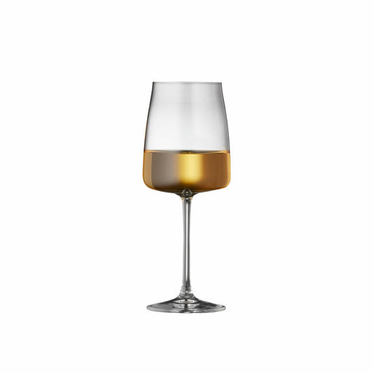 Lyngby Glas Weißweinglas Zero 4er Set, Weingläser, Kristallglas, Klar, 430 ml, 12266