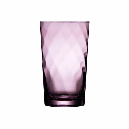Lyngby Glas Highball-Glas Vienna Purple 4er Set, Longdrinkgläser, Glas, Lila, 450 ml, 31723