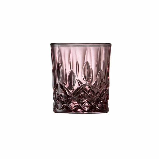 Lyngby Glas Messglas Sorrento 4er Set, Messbecher, Glas, Pink, 40 ml, 32014