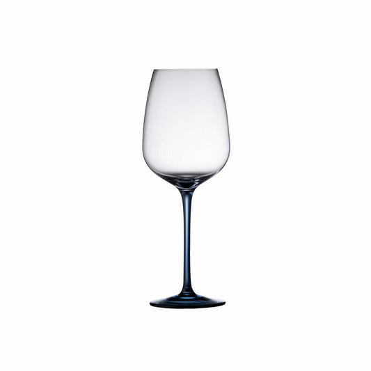 Lyngby Glas Weinglas Vienna 4er Set, Stielgläser, Glas, Blau, 530 ml, 31726