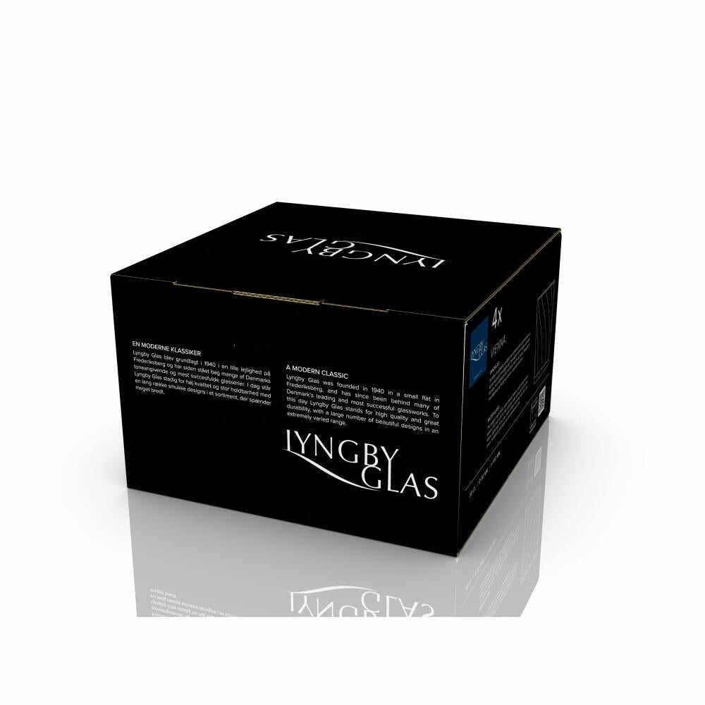 Lyngby Glas Wasserglas Vienna 4er Set, Becher, Glas, Grün, 300 ml, 30187