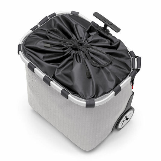 reisenthel carrycruiser, shopping trolley, shopping basket, polyester fabric, Herringbone Grey, 40 L, OE7074