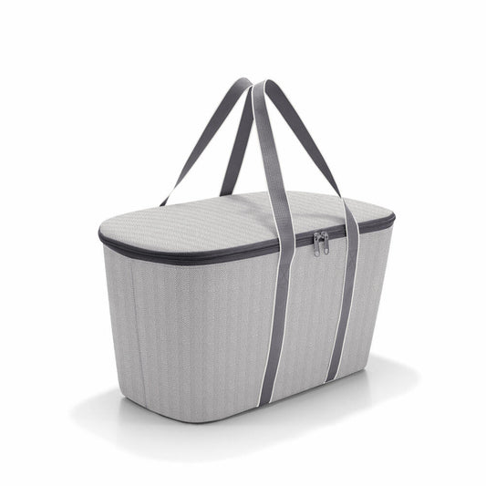 reisenthel coolerbag, cool bag, insulated bag, thermal bag, Herringbone Grey, 20 L, UH7074