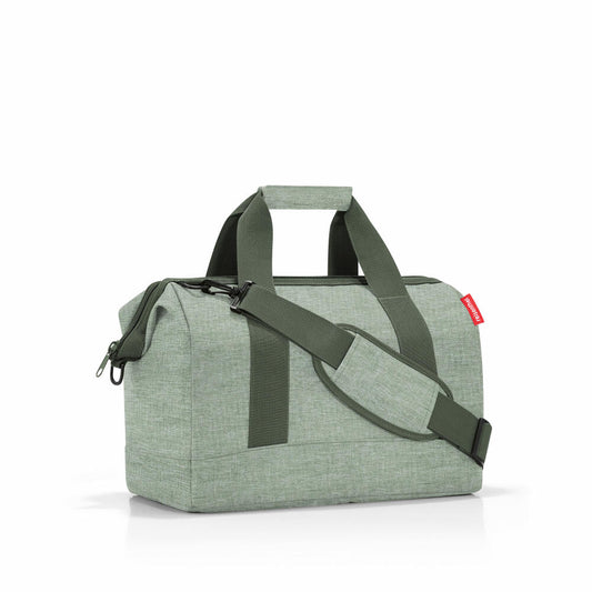 reisenthel allrounder M, travel bag, sports bag, doctor's bag, bag, polyester fabric, Twist Sage, 18 L, MS5048