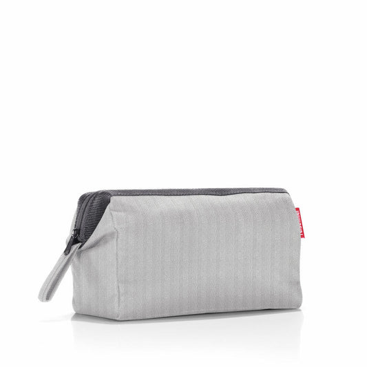 reisenthel travelcosmetic, beauty case, toiletry bag, toiletry bag, cosmetic bag, Herringbone Grey, 4 L, WC7074