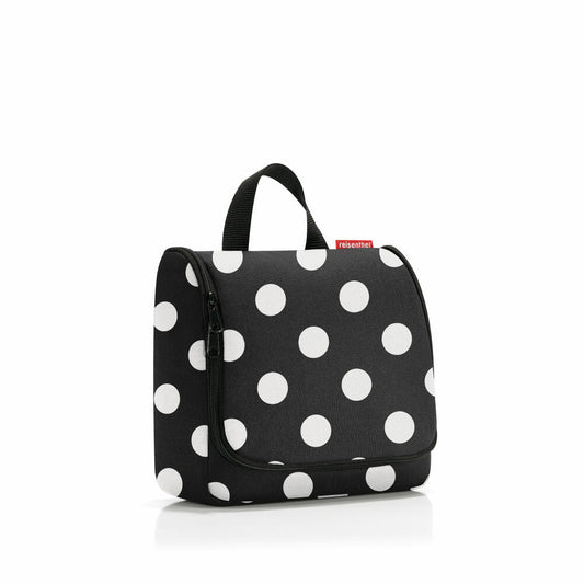reisenthel toiletbag, toiletry bag, cosmetic bag, toiletry bag, Dots White, 3 L, WH7073