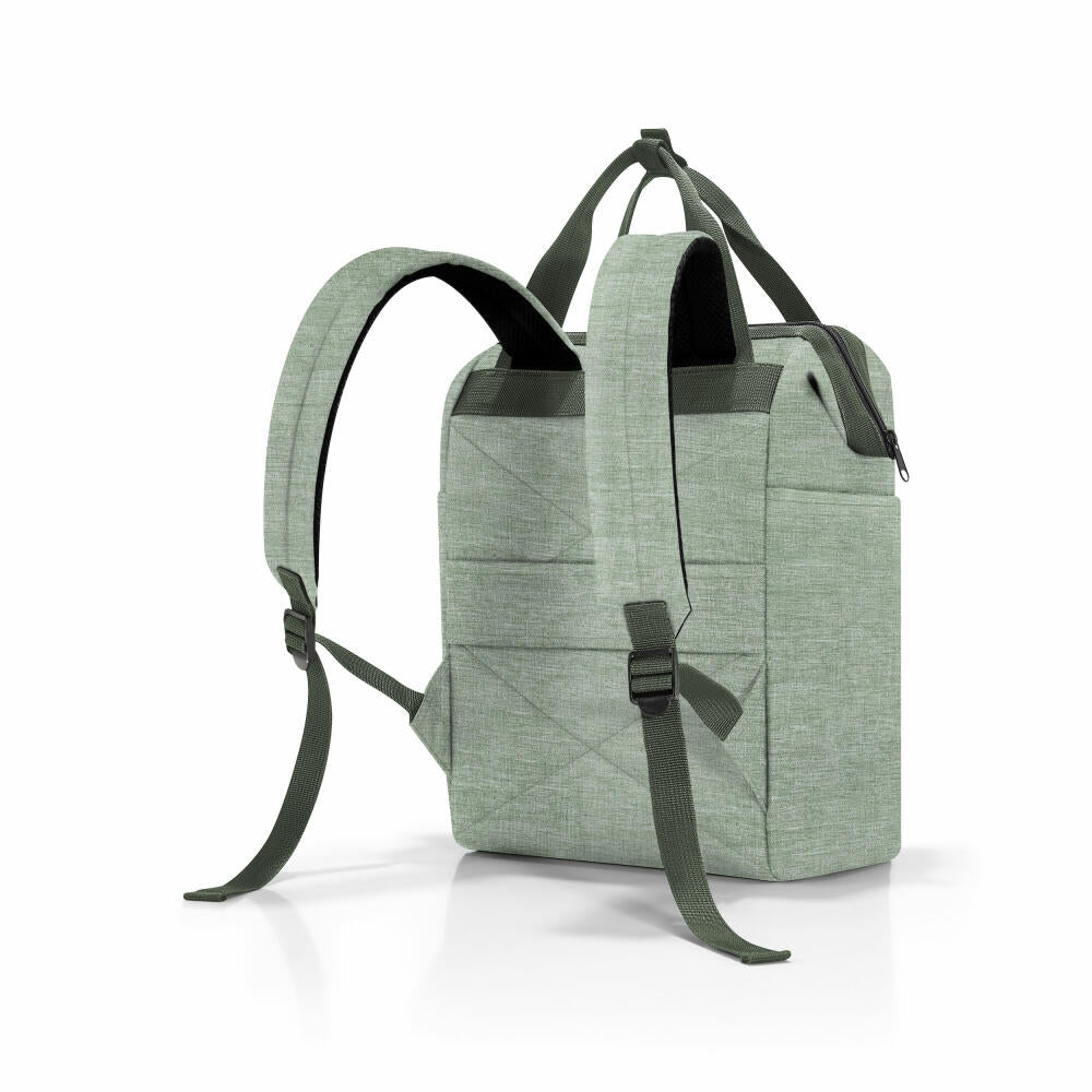 reisenthel allrounder R, backpack, carrying bag, bag, polyester fabric, Twist Sage, 12 L, JR5048