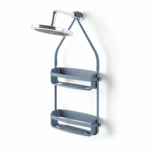 Umbra Flex shower shelf, shower shelf, plastic, slate blue, 023460-1050