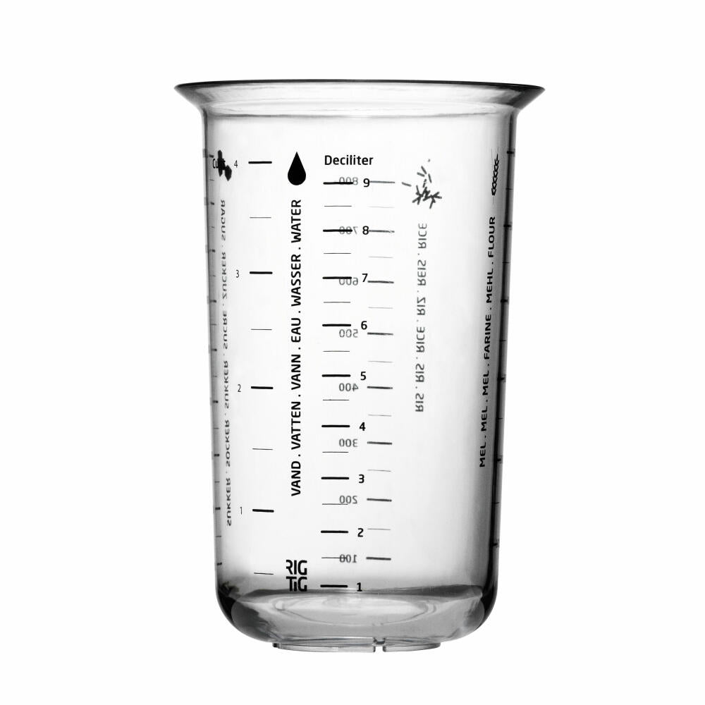 Rig-Tig Messbecher, 1 L., Messgefäß, abmessen, Becher mit Mengenangabe – Ambiente3000